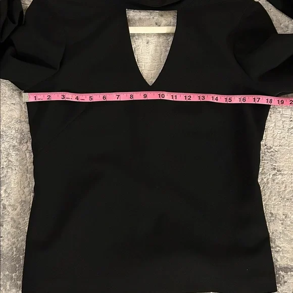 Milly Women's Bell Sleeve Black top size 2 - Picture 11 of 13